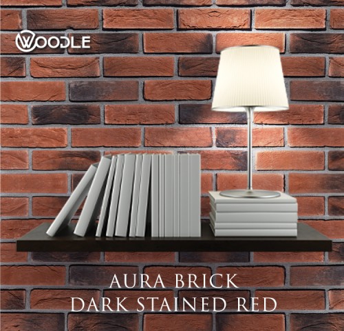 AURA BRICK DARK STAINED RED 1