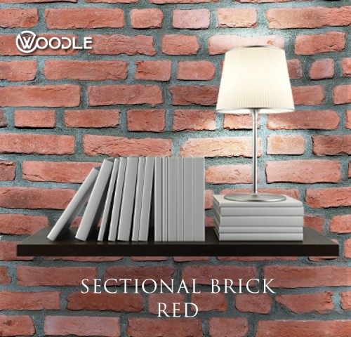 SECTIONAL BRICK RED