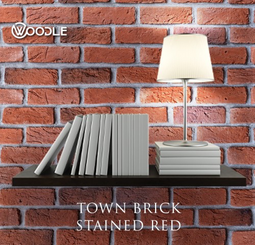 TOWN BRICK STAINED RED 1