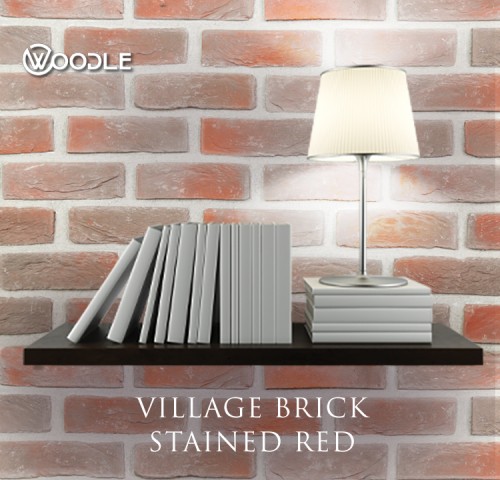 VILLAGE BRICK STAINED RED