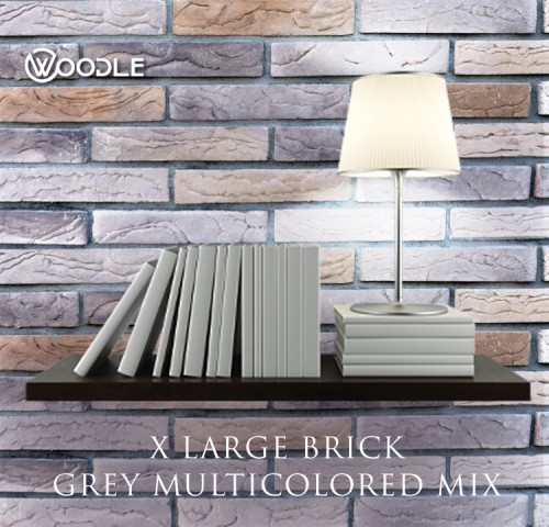 X LARGE BRICK GREY MULTICOLORED MIX